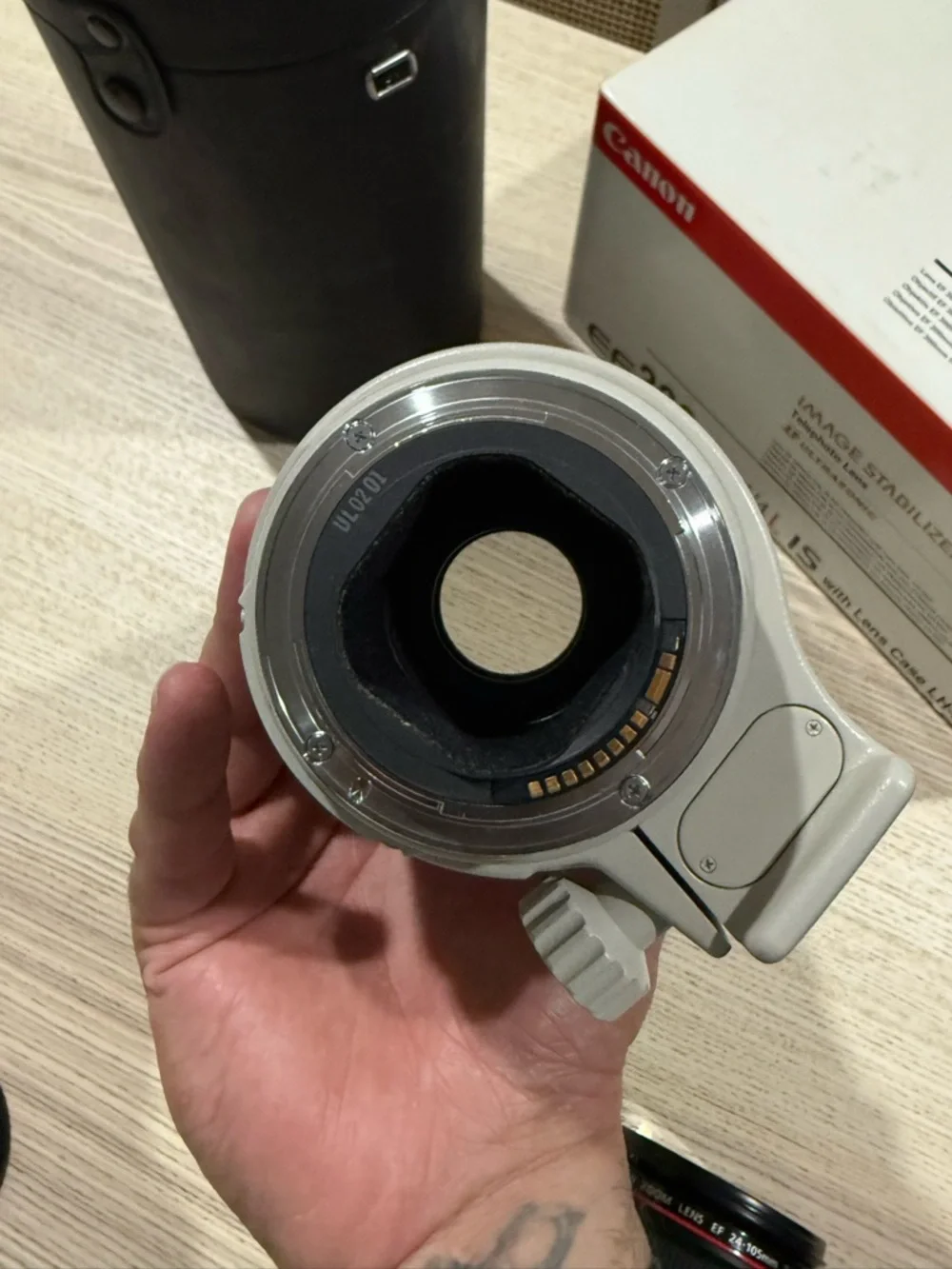 Canon EF 300mm f/4L IS IITelephoto Lens Box - White, Red